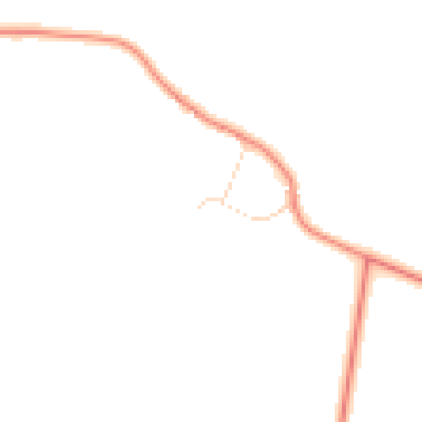 Daytime road noise heatmap for NN16 9XL