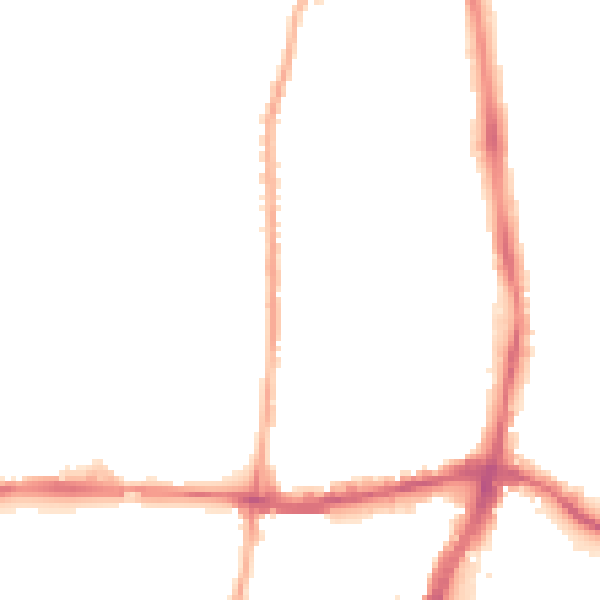Night-time road noise heatmap for NN2 6BD