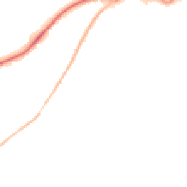 Night-time road noise heatmap for NN2 7AY