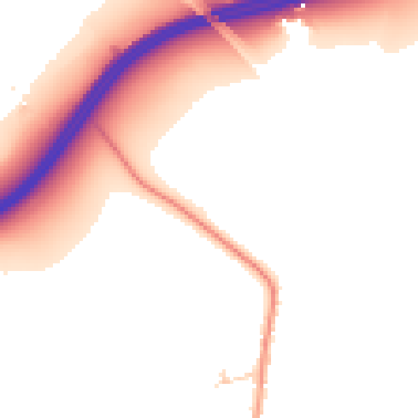 Daytime road noise heatmap for NN29 7AG