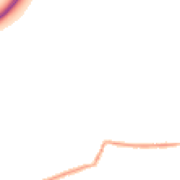 Night-time road noise heatmap for NN29 7AL