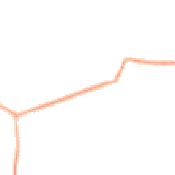 Night-time road noise heatmap for NN29 7DE
