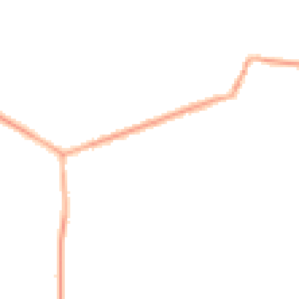 Night-time road noise heatmap for NN29 7DS