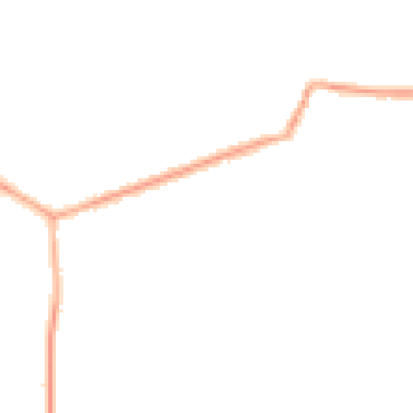 Night-time road noise heatmap for NN29 7DT