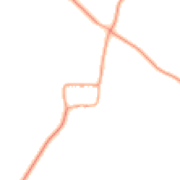 Daytime road noise heatmap for NN29 7JB