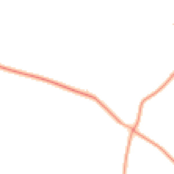 Daytime road noise heatmap for NN29 7JE