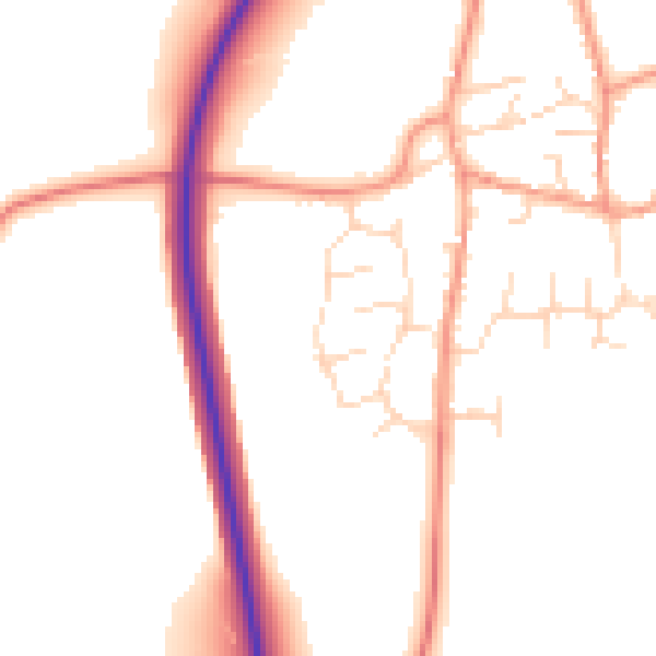 Daytime road noise heatmap for NN29 7LA