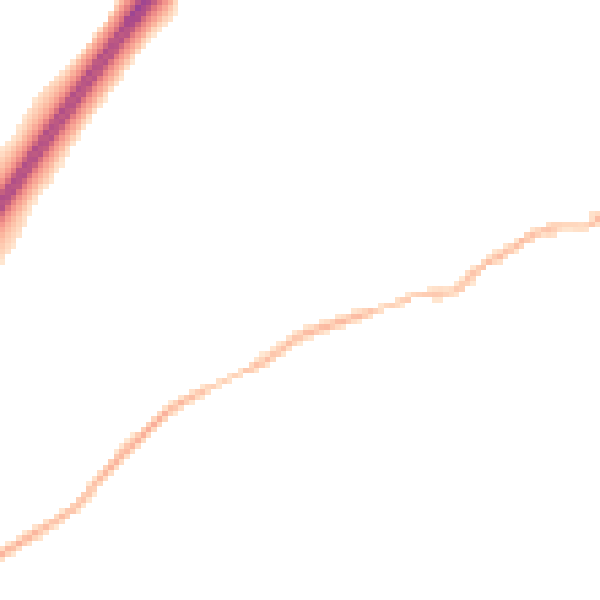Night-time road noise heatmap for NN29 7NL