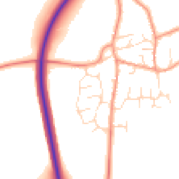 Daytime road noise heatmap for NN29 7NS