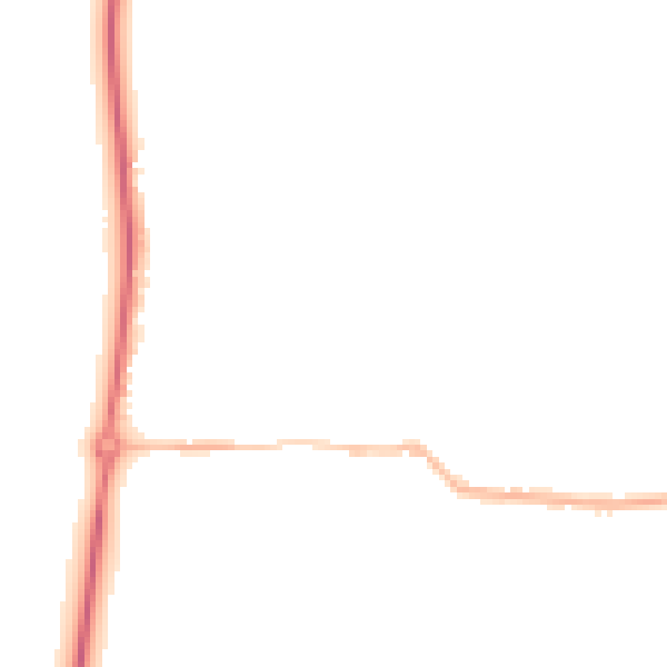 Night-time road noise heatmap for NN29 7QA