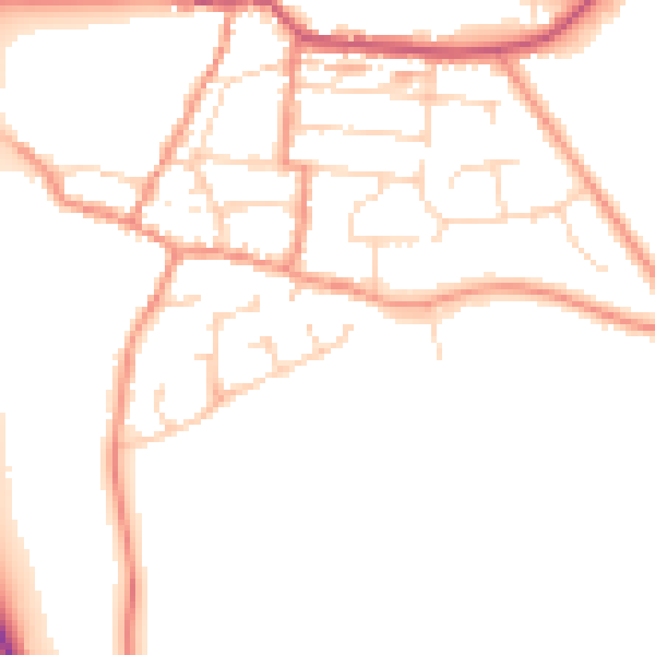 Daytime road noise heatmap for NN29 7QR