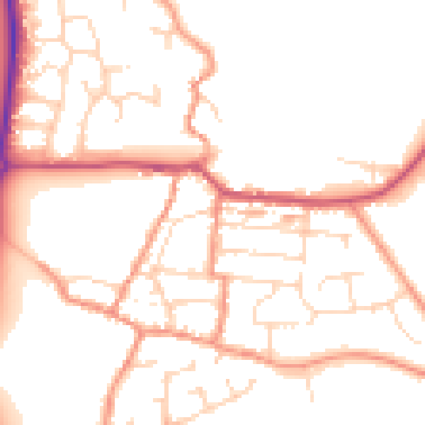 Daytime road noise heatmap for NN29 7RX