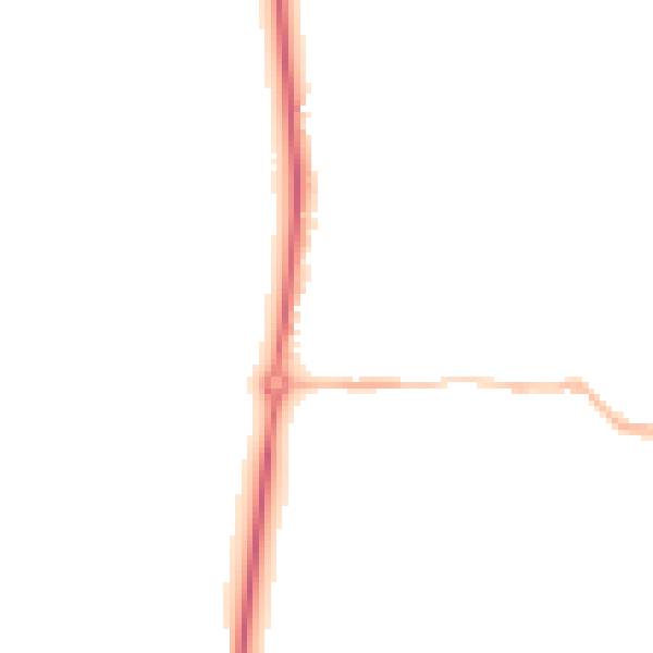 Night-time road noise heatmap for NN29 7ST