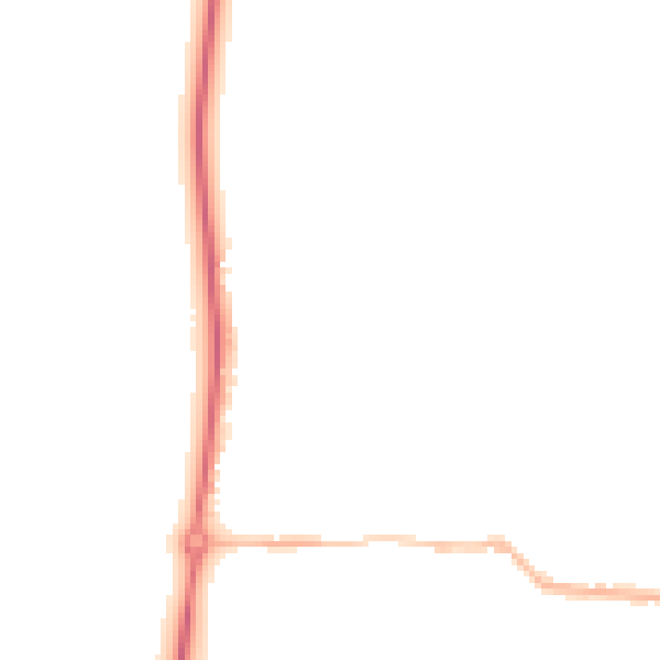 Night-time road noise heatmap for NN29 7SX