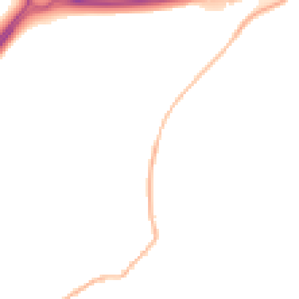 Night-time road noise heatmap for NN29 7TT