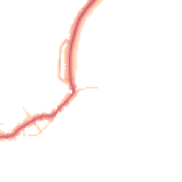 Daytime road noise heatmap for NN29 7TY