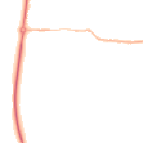 Night-time road noise heatmap for NN29 7UA
