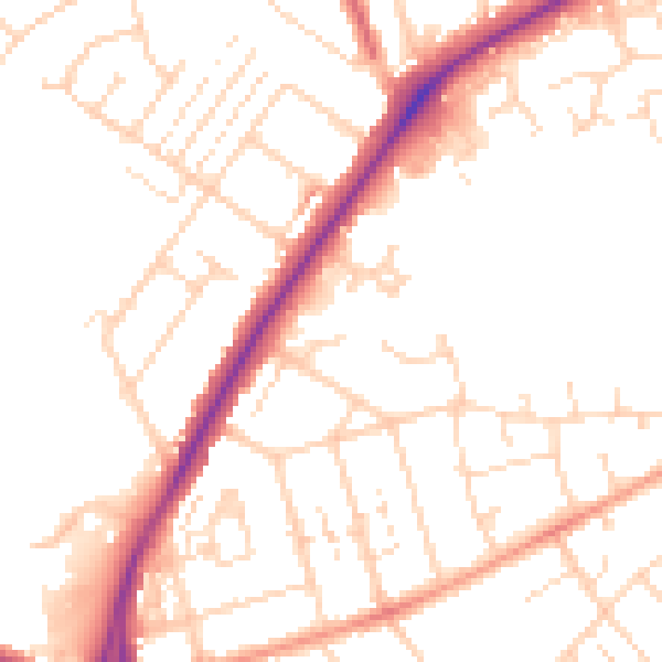 Daytime road noise heatmap for NN3 2AD