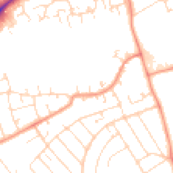 Daytime road noise heatmap for NN3 2AS