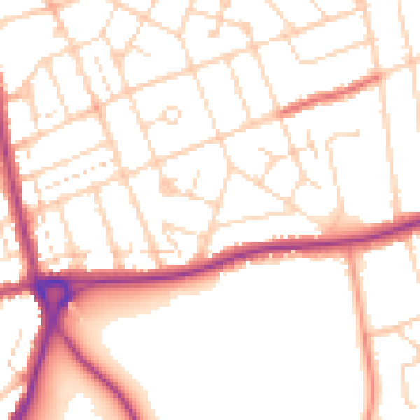 Daytime road noise heatmap for NN3 2BS