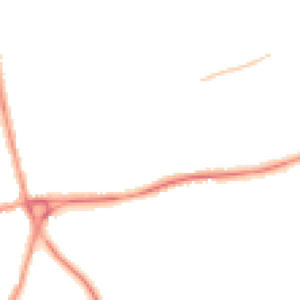 Night-time road noise heatmap for NN3 2BS