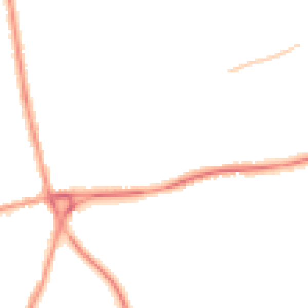 Night-time road noise heatmap for NN3 2BT