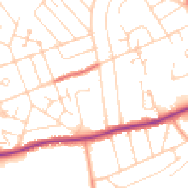 Daytime road noise heatmap for NN3 2DF
