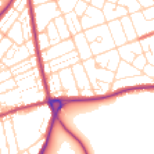 Daytime road noise heatmap for NN3 2HB