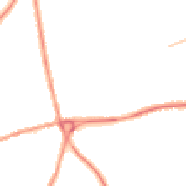 Night-time road noise heatmap for NN3 2HB