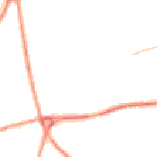 Night-time road noise heatmap for NN3 2HG