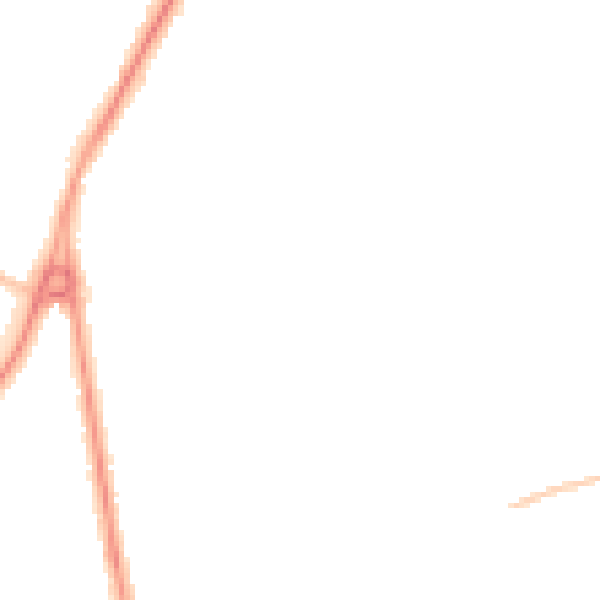 Night-time road noise heatmap for NN3 2LL