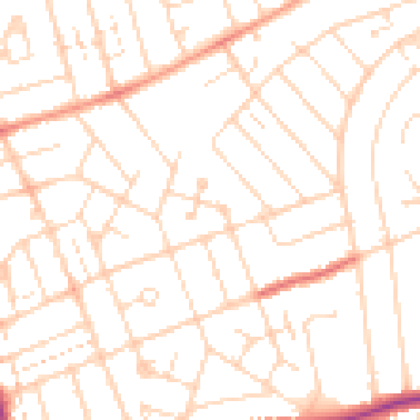 Daytime road noise heatmap for NN3 2LT