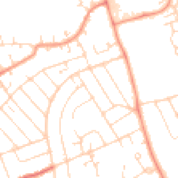 Daytime road noise heatmap for NN3 2NS
