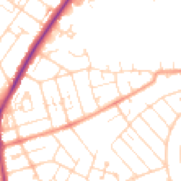 Daytime road noise heatmap for NN3 2RH