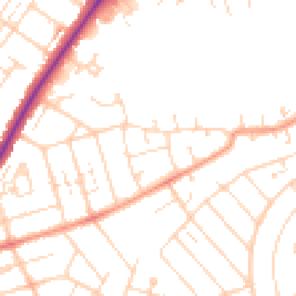 Daytime road noise heatmap for NN3 2RL