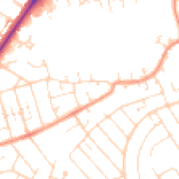 Daytime road noise heatmap for NN3 2RS