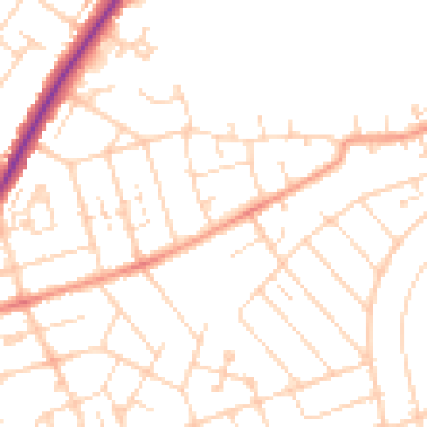 Daytime road noise heatmap for NN3 2RU