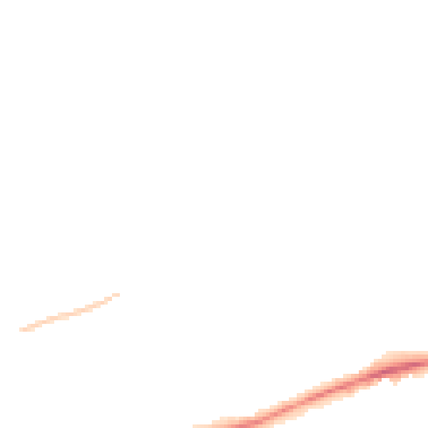 Night-time road noise heatmap for NN3 2TG