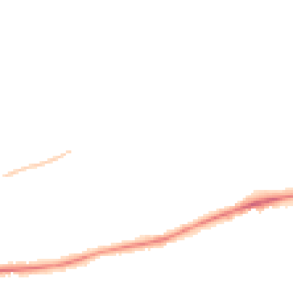 Night-time road noise heatmap for NN3 2TJ