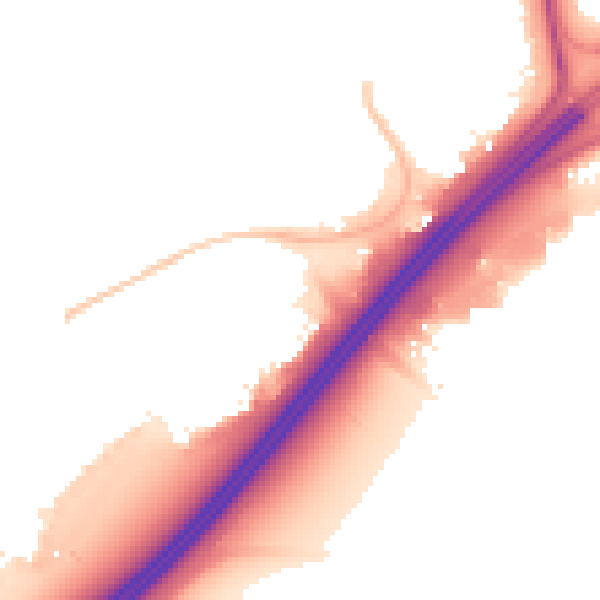 Night-time road noise heatmap for NN3 3EH