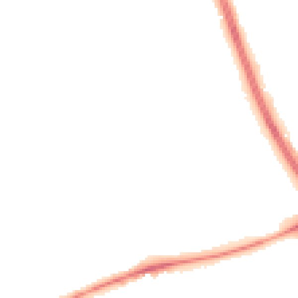 Night-time road noise heatmap for NN3 3EU