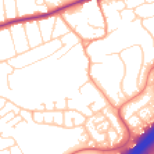Daytime road noise heatmap for NN3 3FB