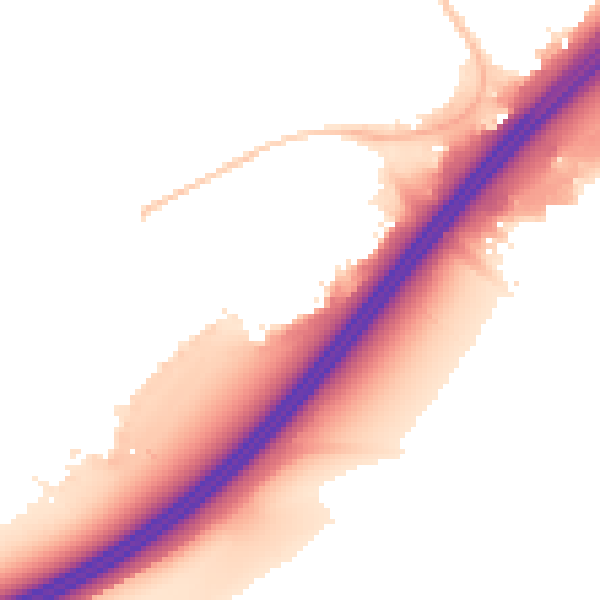 Night-time road noise heatmap for NN3 3HD