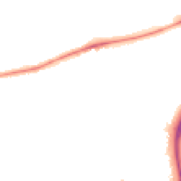 Night-time road noise heatmap for NN3 3JZ