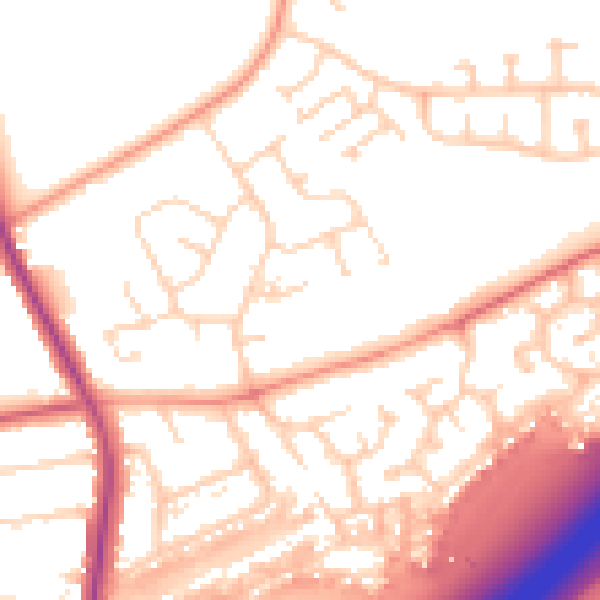 Daytime road noise heatmap for NN3 3LP