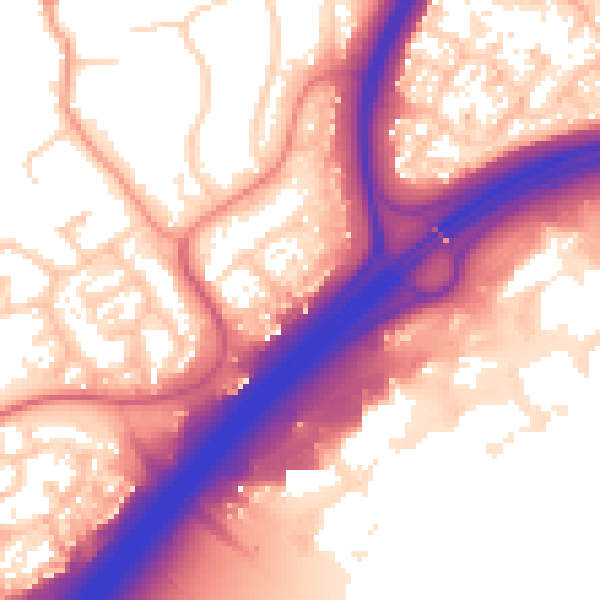 Daytime road noise heatmap for NN3 3NX