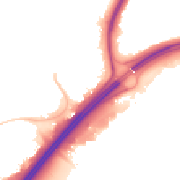 Night-time road noise heatmap for NN3 3NX
