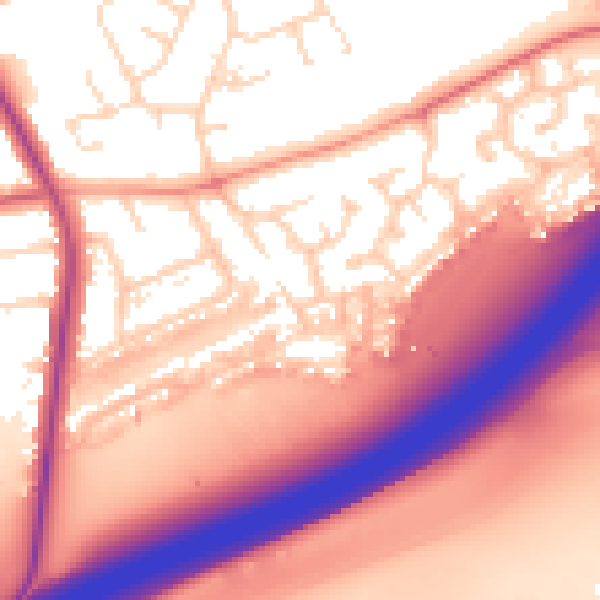 Daytime road noise heatmap for NN3 3QG