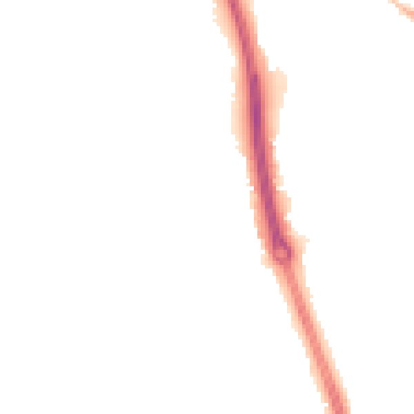 Night-time road noise heatmap for NN3 3RJ