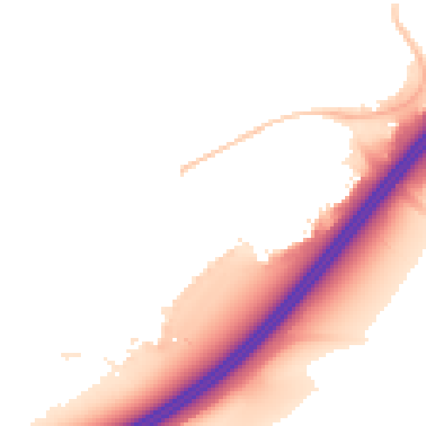 Night-time road noise heatmap for NN3 3XF